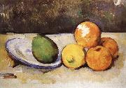 Paul Cezanne and fruit have a plate of still life oil